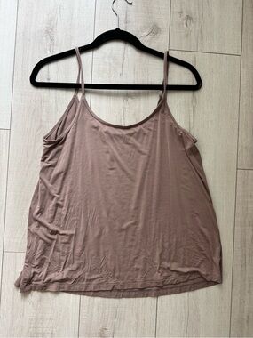 lululemon athletica Mauve Brown Spaghetti Strap Camisole- modal silk